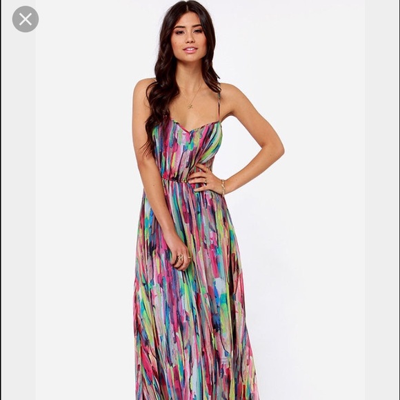 Printed maxi dress