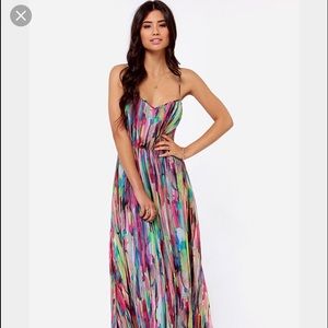Printed maxi dress