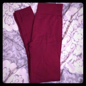 Fleece leggings.