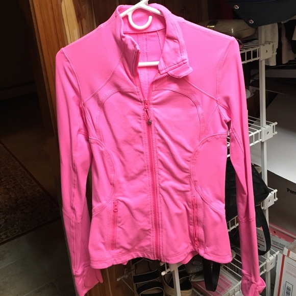 Used neon pink Lululemon fitted jacket