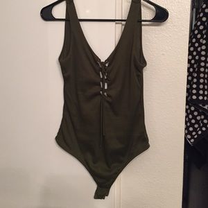 Olive Green Bodysuit