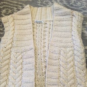 Banana Republic Heritage hand knit open vest