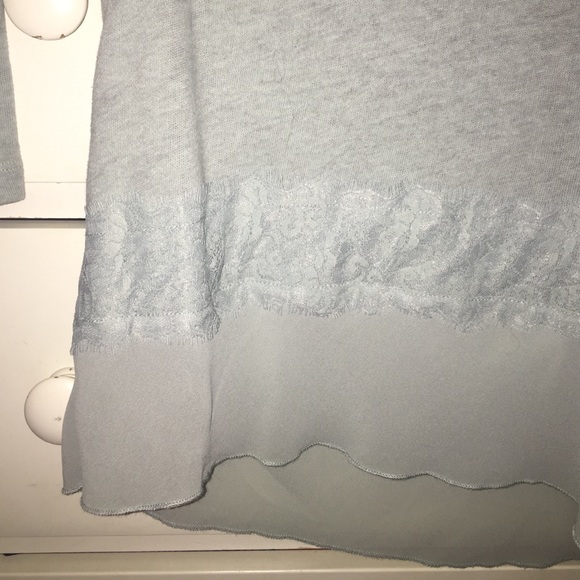 Comfy Blue/Gray Blouse - Picture 3 of 3