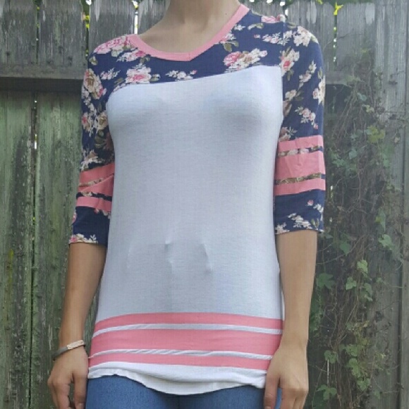 V-neck Floral jersey