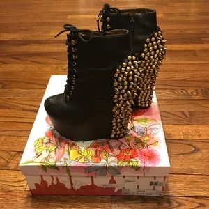 Jeffrey Campbell Damsel Black/Gold