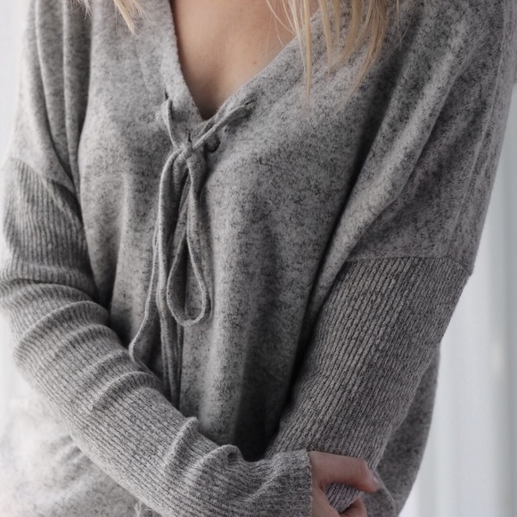 Softest Lace Up Top - Picture 2 of 4