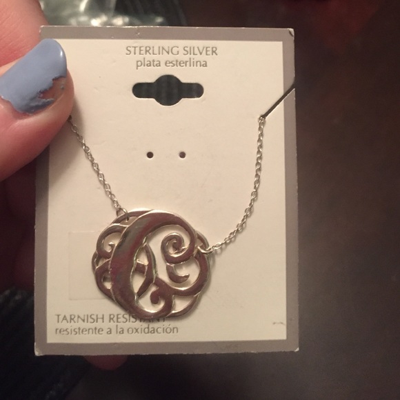 Brand new initial outfitters sterling silver "C"