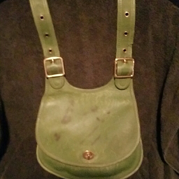 Coach  vintage Green leather bag