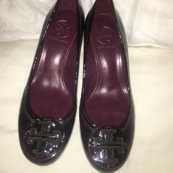 Tory Burch maroon heels
