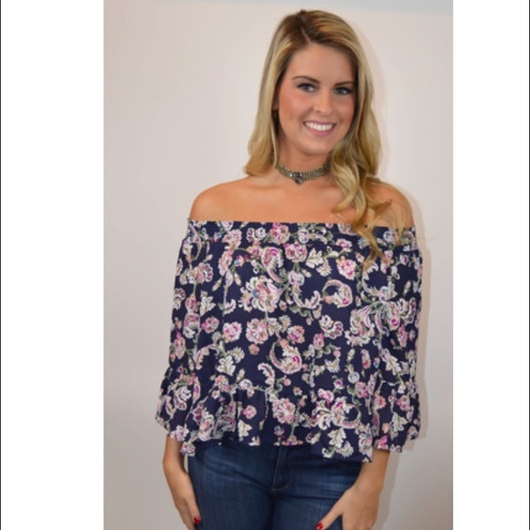 Jack by BB Dakota Nicolai Floral Off the shoulder - Picture 2 of 3