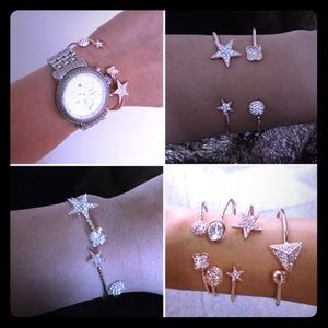 ⚡️PriceDrop⚡️Czech Crystl Star 14KRose Gold Brclt