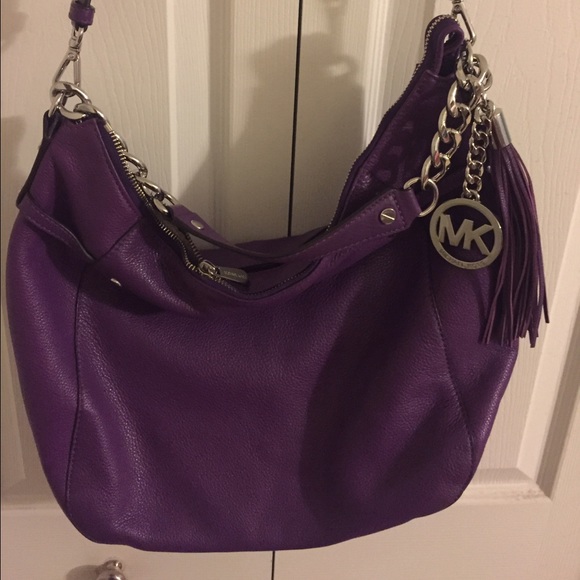 Beautiful purple michael kors bag