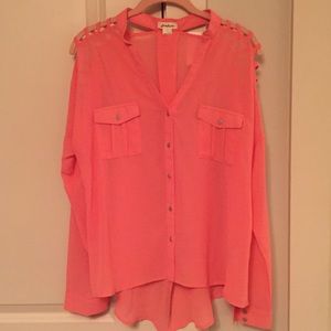 pink ripped shoulders