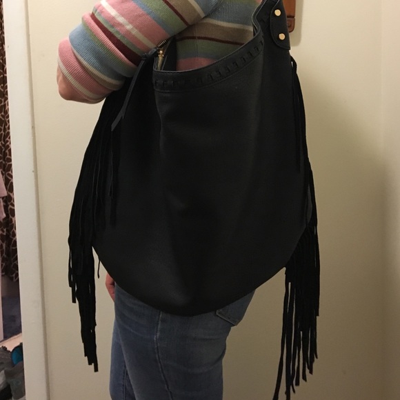 Leather hand bag