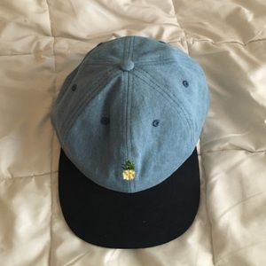 Pineapple embroidered snapback