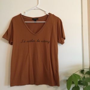 "I'd rather be eating" Graphic Tee