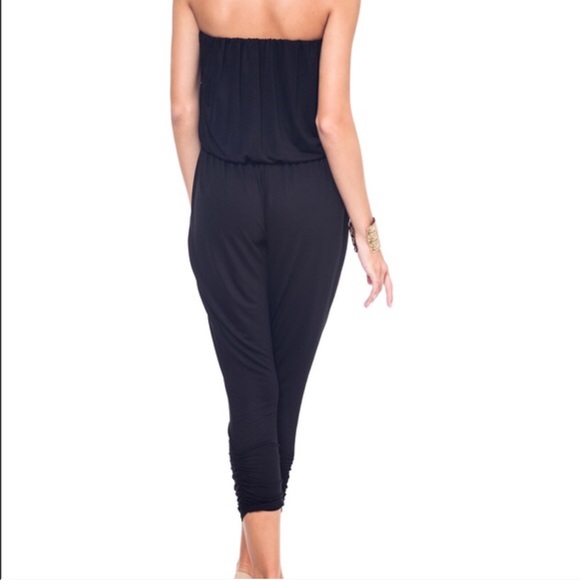 Classic Flowy Strapless Romper 1 Left - Picture 4 of 6