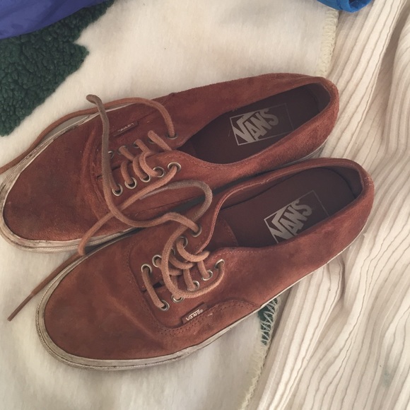 Suede vans shoes