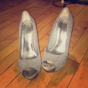 Sparkling silver heels ✨