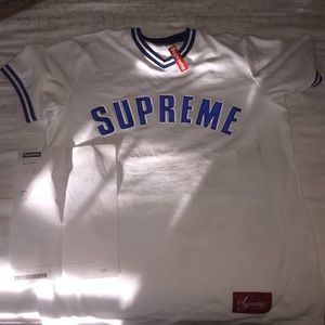 Supreme White/Royal Blue Jersey