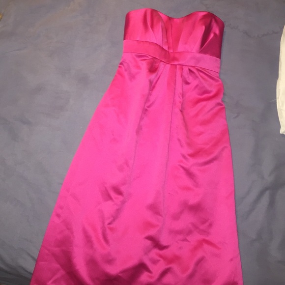 Strapless pink dress!🤗