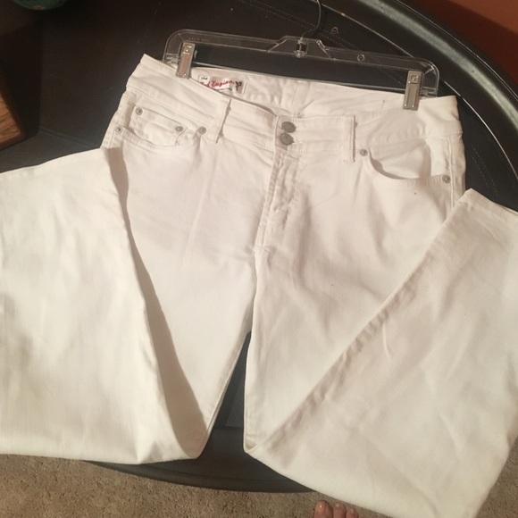 Red Engine crop jeans