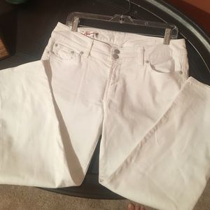 Red Engine crop jeans