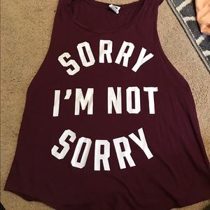 Sorry I'm Not Sorry cut off