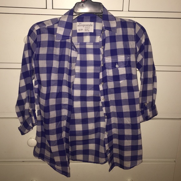 Aeropostale Blue Button-Down
