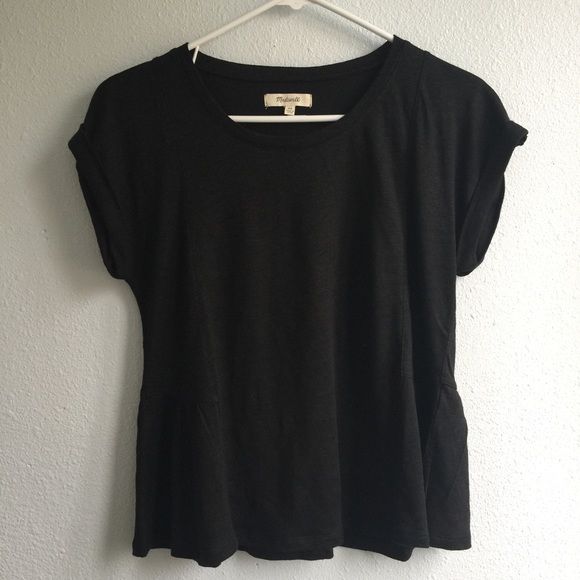 Madewell linen gather top