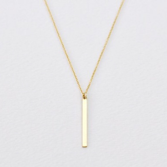 ✨1 left! ✨ Minimalist Gold Bar Necklace - Picture 4 of 4