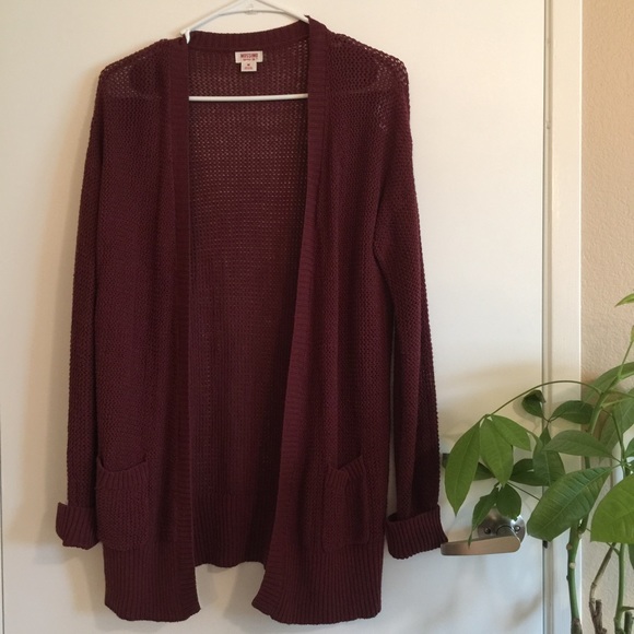 Maroon Cardigan