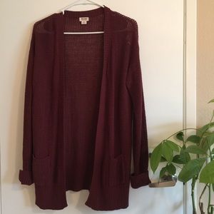 Maroon Cardigan