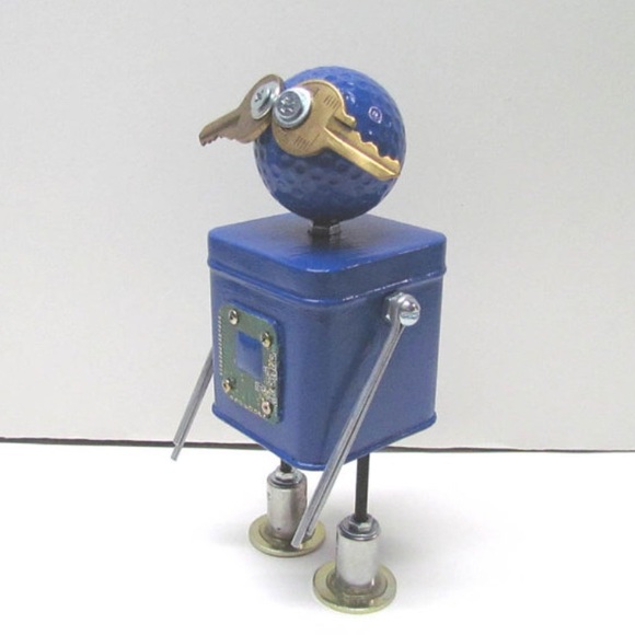 Found Objects Robot Sculpture - image 3