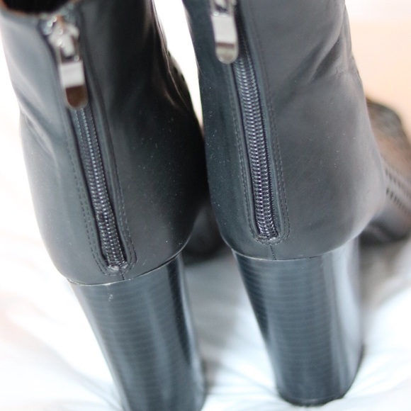 Shoe Dazzle Shoes - Peep Toe Booties Shoe Dazzle Shoes - Peep Toe Booties