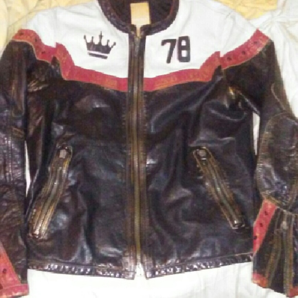DIESEL LEATHER JACKET ORIGINALLY $1,000