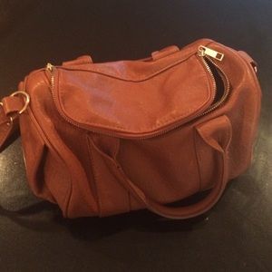 Brown cotton on satchel