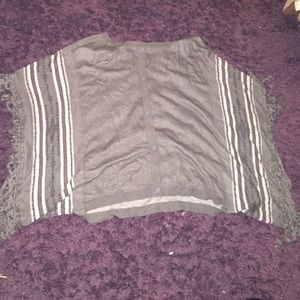 Poncho styled cute sweater!