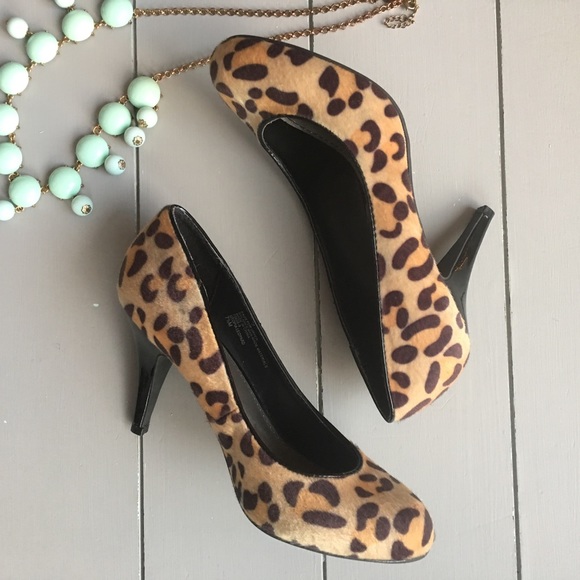 Fergalicious Shoes - Sexy n Soft faux pony hair leopard pumps