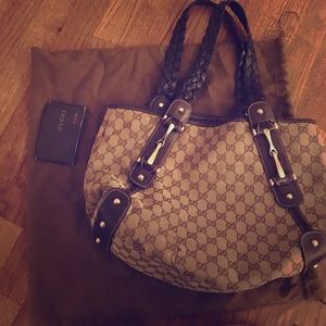 Gucci braided tote