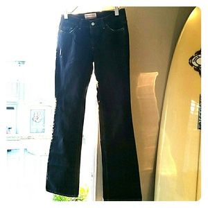 NWOT! Black Wash Ultra Low Waist Bootcut Jeans