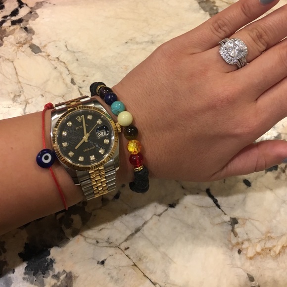 Healing Chakra Lava Bracelet - Picture 2 of 4