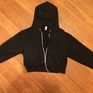 Black cropped jacket