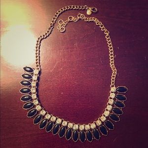 J. Crew black and gold statement necklace
