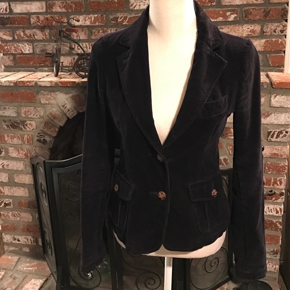 American Eagle Outfitters Jackets & Blazers - Cute dark blue corduroy jacket
