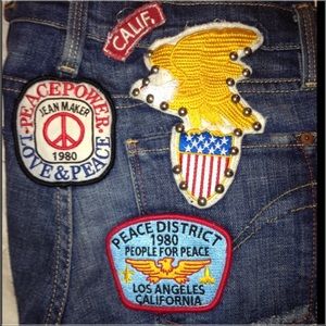 People for Peace Jeans - 💞HP💞 People for Peace Vintage PatchWork Jeans People for Peace Jeans - 💞HP💞 People for Peace Vintage PatchWork Jeans