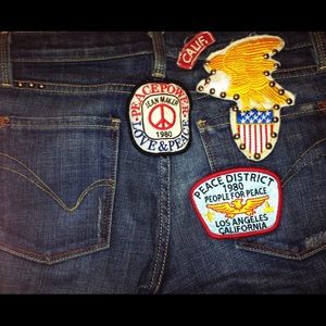 People for Peace Jeans - 💞HP💞 People for Peace Vintage PatchWork Jeans People for Peace Jeans - 💞HP💞 People for Peace Vintage PatchWork Jeans
