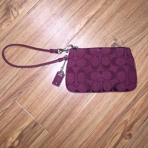 Coach Wristlet, Purple. Like New!