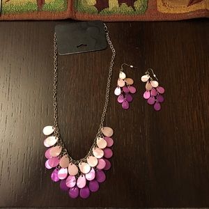 Necklace and earring set