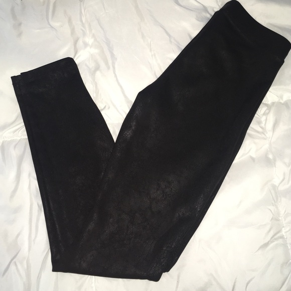 Express black embellished leggings